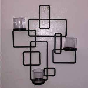 Wrought iron candle holder